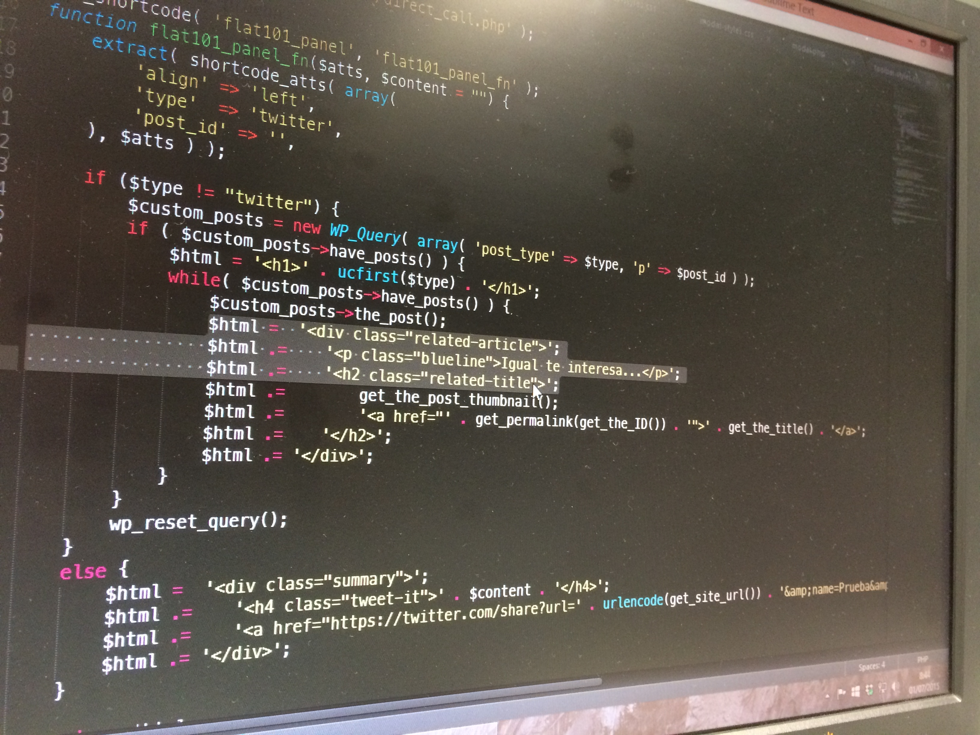 Editando un archivo con SublimeText