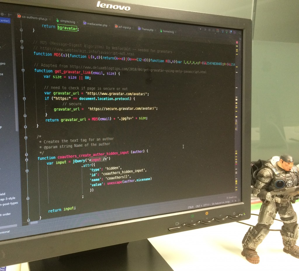 Imagen de proyecto en PHPStorm