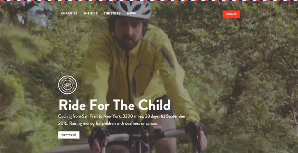 Videobackground en www.rideforthechild.co.uk/